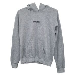 2/$20 Gildan Grey " Wehere" Hoodies Top Size: Small